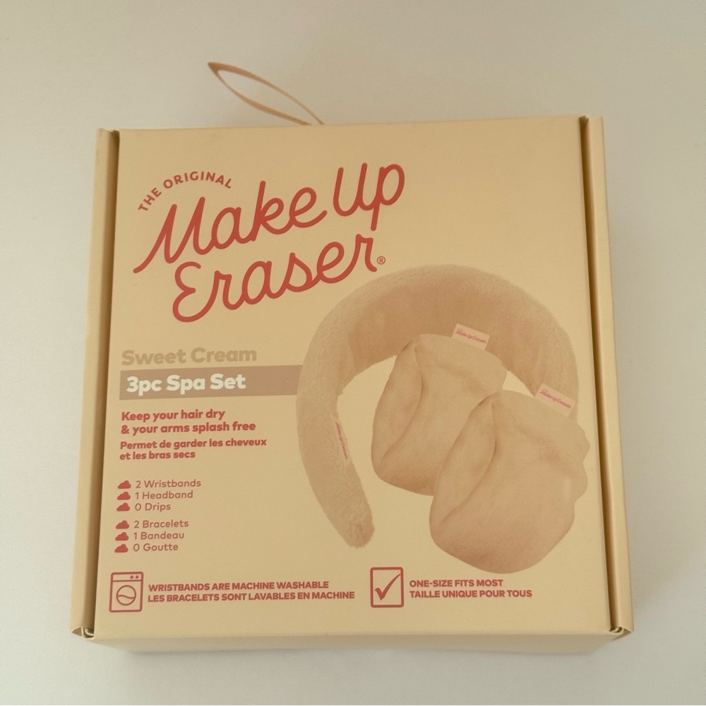 NWT The Original MakeUp Eraser Drip Eraser 3 Piece Spa Set in Sweet Cream SEALED - Picture 10 of 14